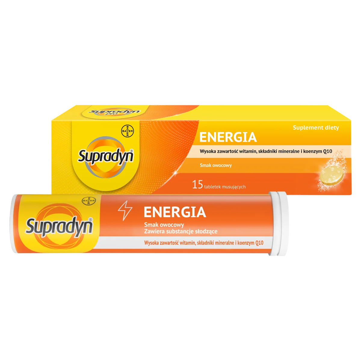 Supradyn Energia kompleks witamin dla osób aktywnych, 15 tabletek musujących