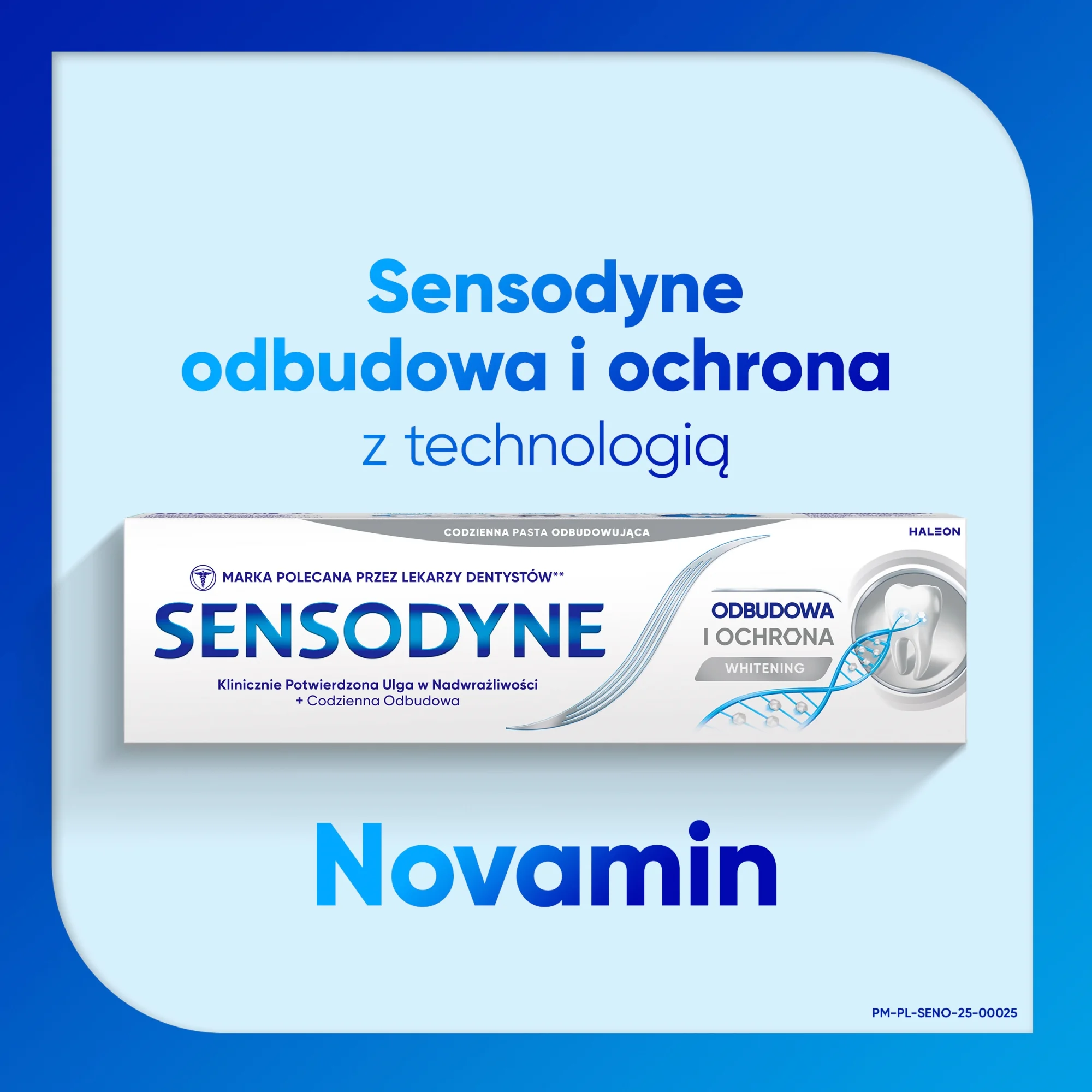 Sensodyne Whitening Odbudowa i Ochrona pasta do zębów z fluorem 75 ml