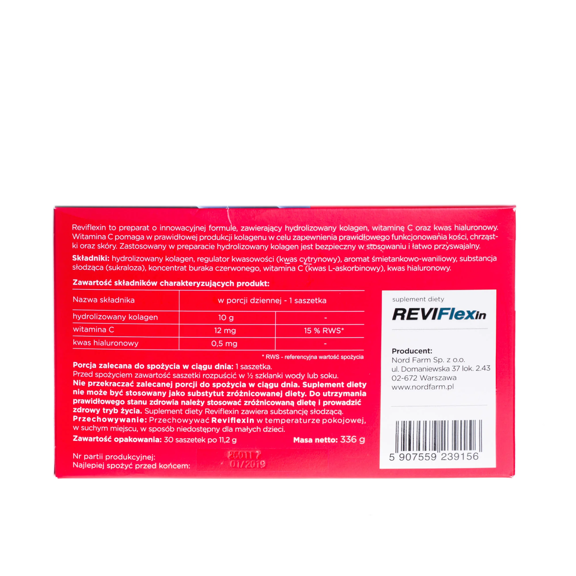 ReviFlexIn suplement diety, 30 saszetek x 10 g