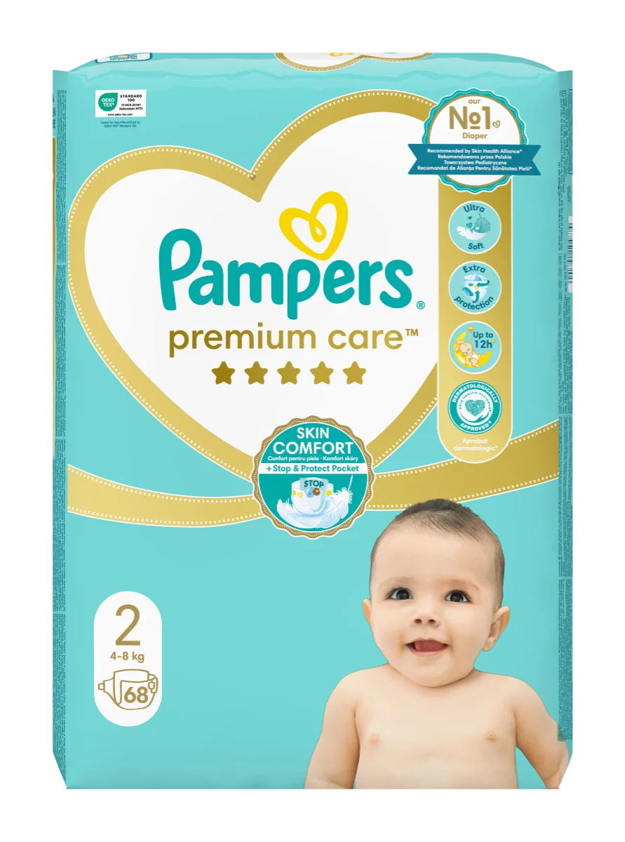 Pampers Premium Care pieluchy, rozmiar 2, 68 szt.