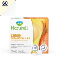 Naturell Chrom Organiczny + B3, suplement diety, 60 tabletek do ssania
