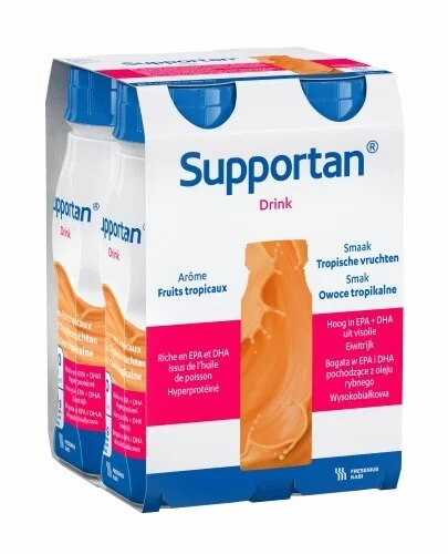 Supportan Drink płyn, owoce tropikalne, 4 x 200 ml