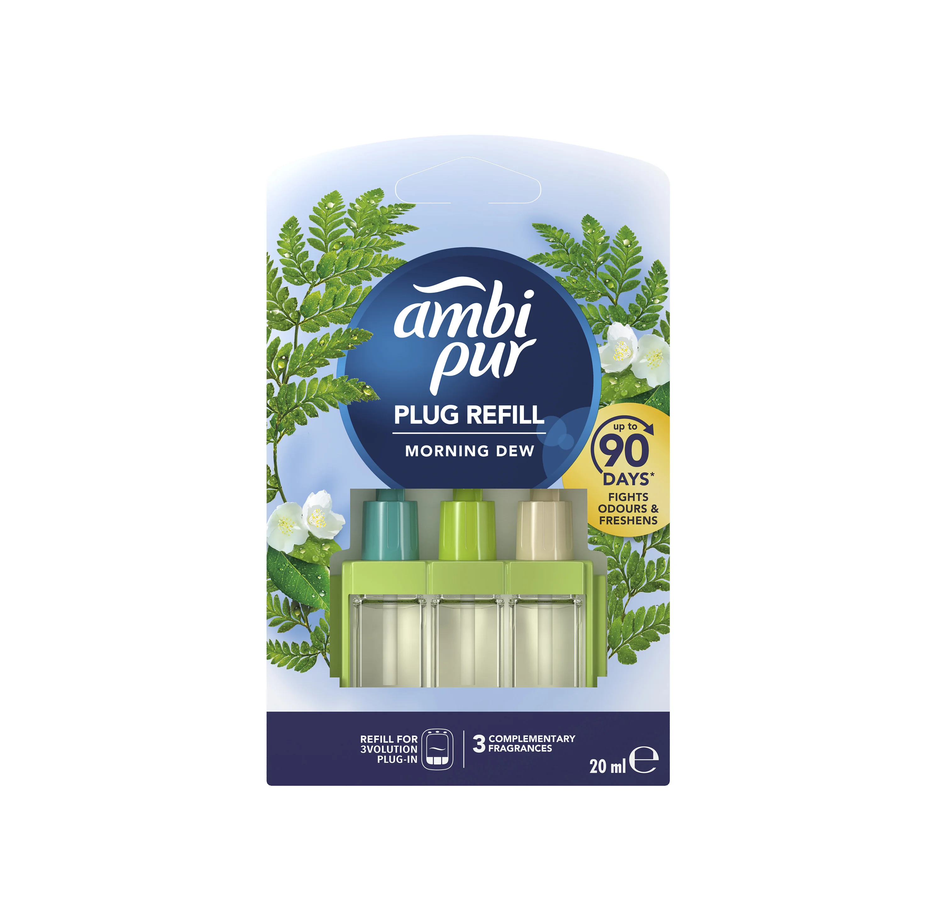 Ambi Pur 3Volution Morning Dew wkład do elektrycznego odświeżacza powietrza, 20 ml