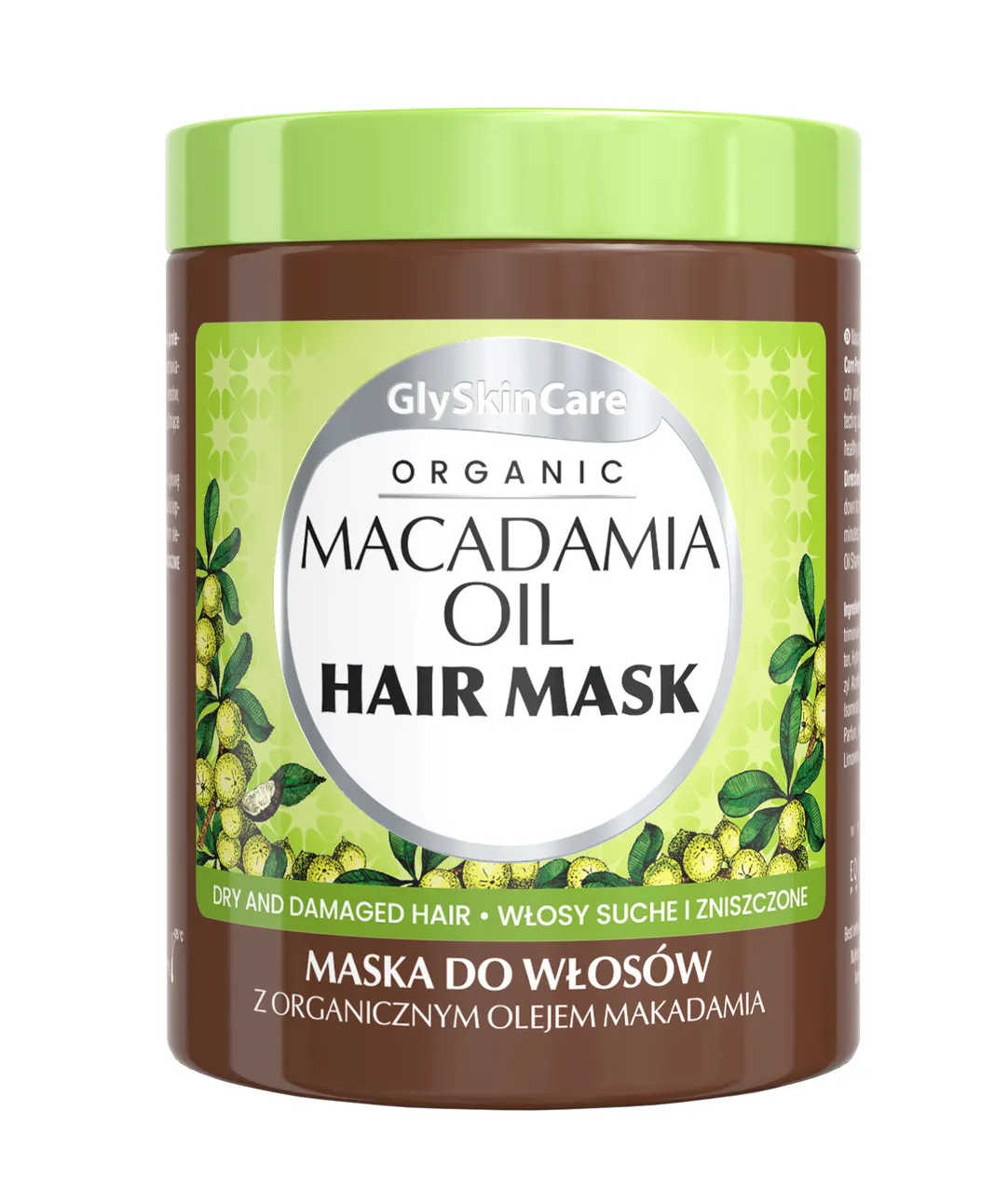Glyskincare Maska Do włosów z Olejem Macadamia, 300 ml