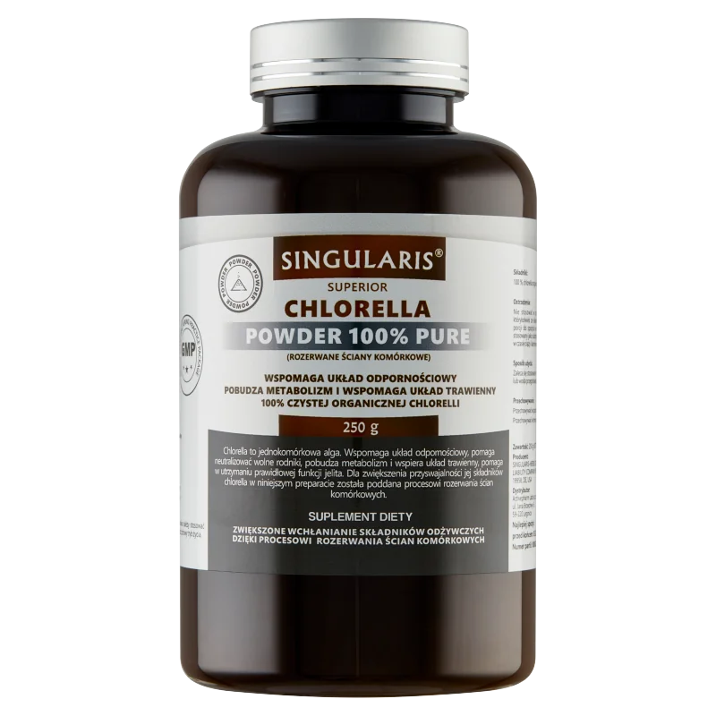 Singularis Superior Chlorella Powder 100% Pure proszek, 250 g
