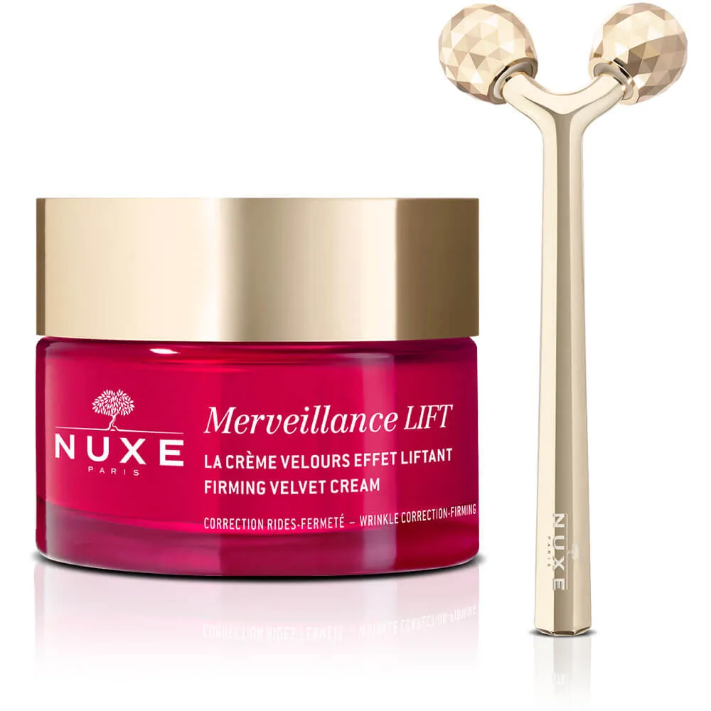 Nuxe Merveillance Lift, krem liftingujący do skóry suchej,  50 ml + masażer do twarzy