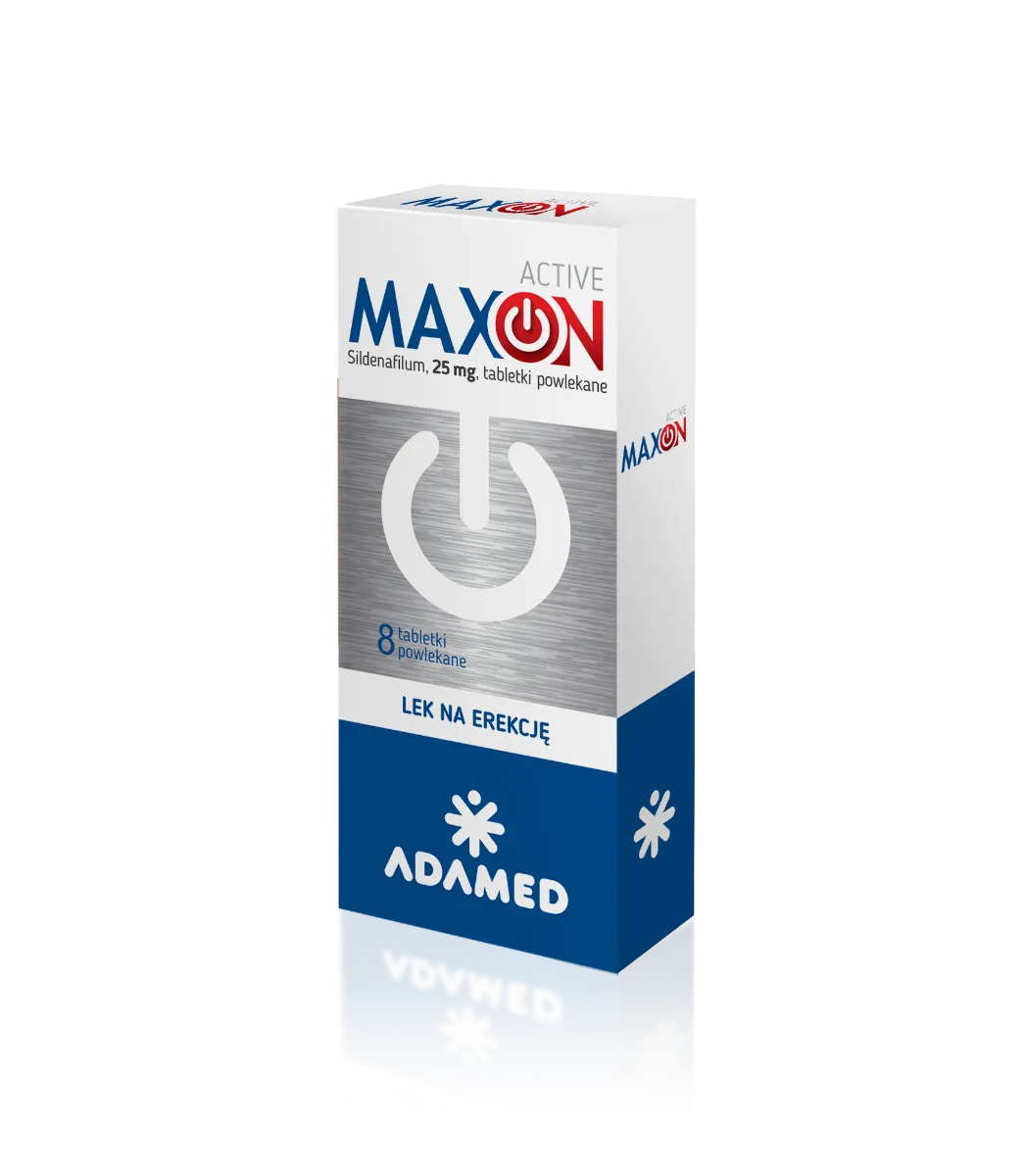 Maxon Active, 25 mg, 8 tabletek powlekanych