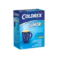 Coldrex Junior C, 300 mg + 5 mg + 20 mg, proszek do sporządzania roztworu doustnego, 10 saszetek