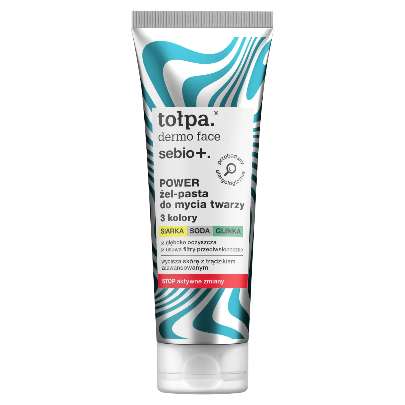 Tołpa Dermo Face Sebio+ power żel-pasta do mycia twarzy 3 kolory, 100 ml