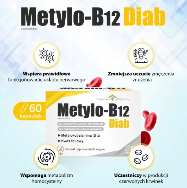 Domowa Apteczka Metylo B-12 Diab 60 kapsułek