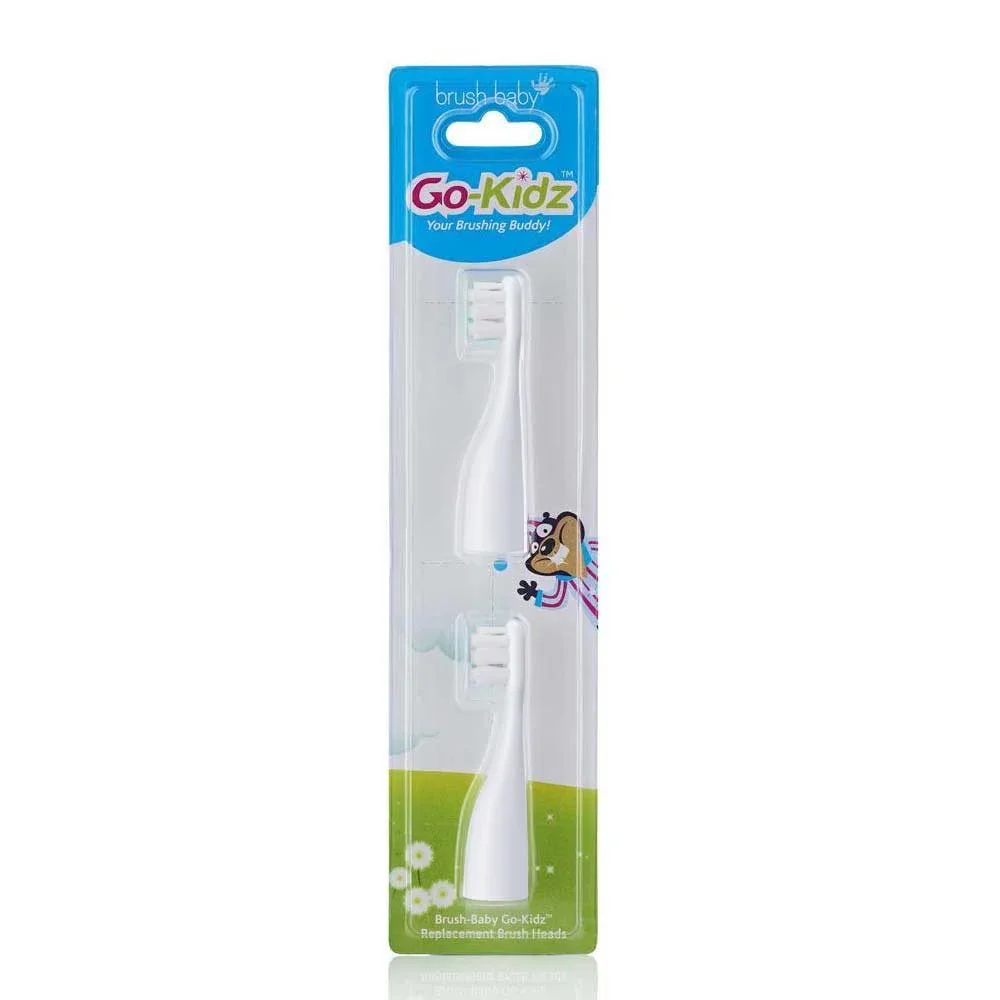 Brush-Baby Go-Kidz końcówki wymienne do szczoteczki sonicznej, 2 sztuki