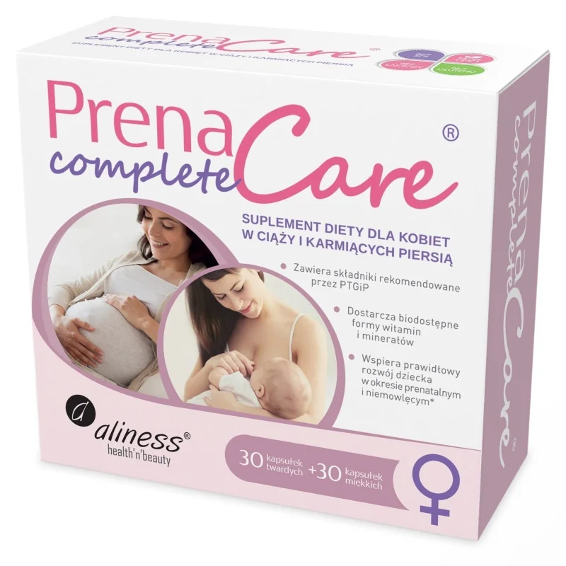 Aliness® PrenaCare Complete dla kobiet w ciąży 30 kapsułek twardych + 30 kapsułek miękkich