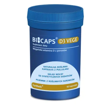 ForMeds Bicaps D3 Vege, suplement diety, 60 kapsułek 