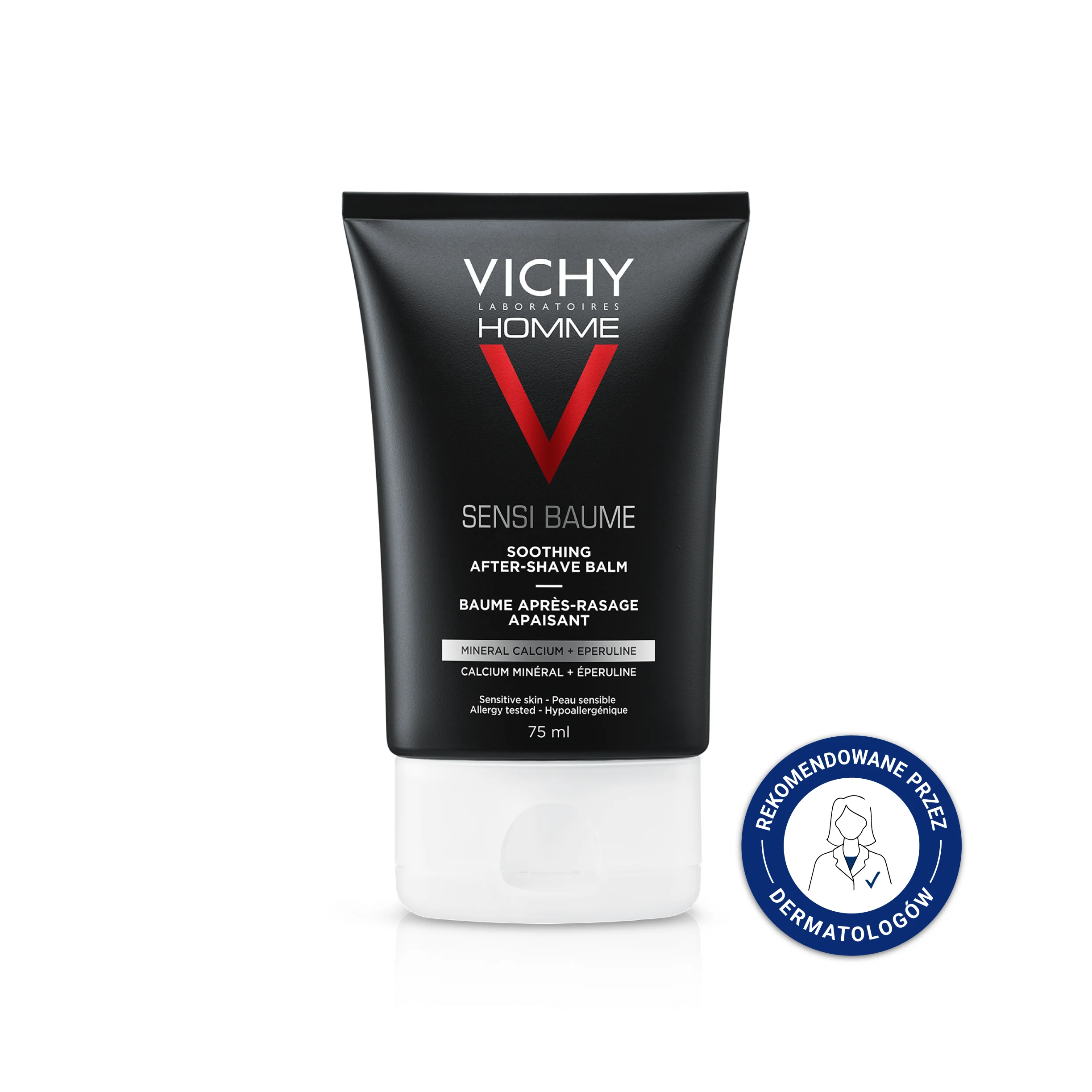 Vichy Homme Sensi Baume, Kojący Balsam Po Goleniu, 75 ml