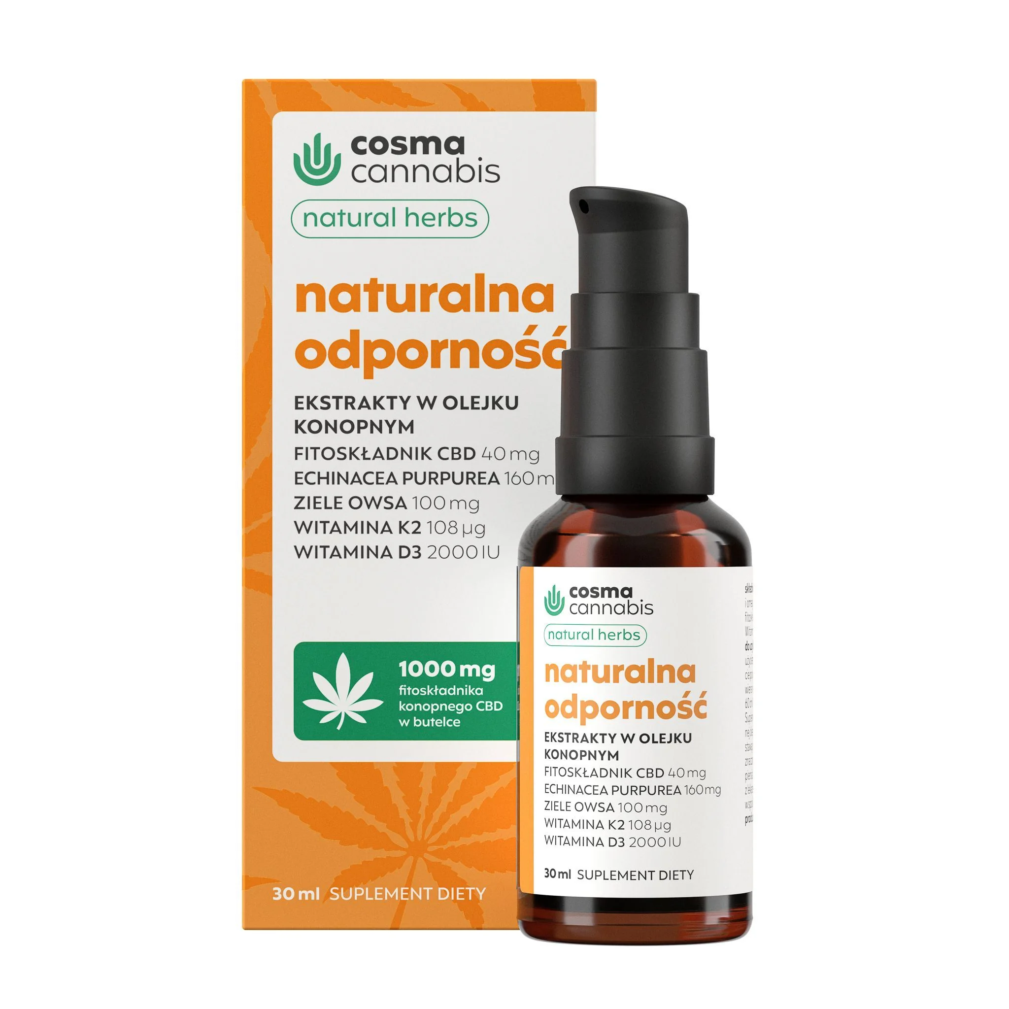 Cosma Cannabis Naturalna Odporność Natural Herbs 30 ml