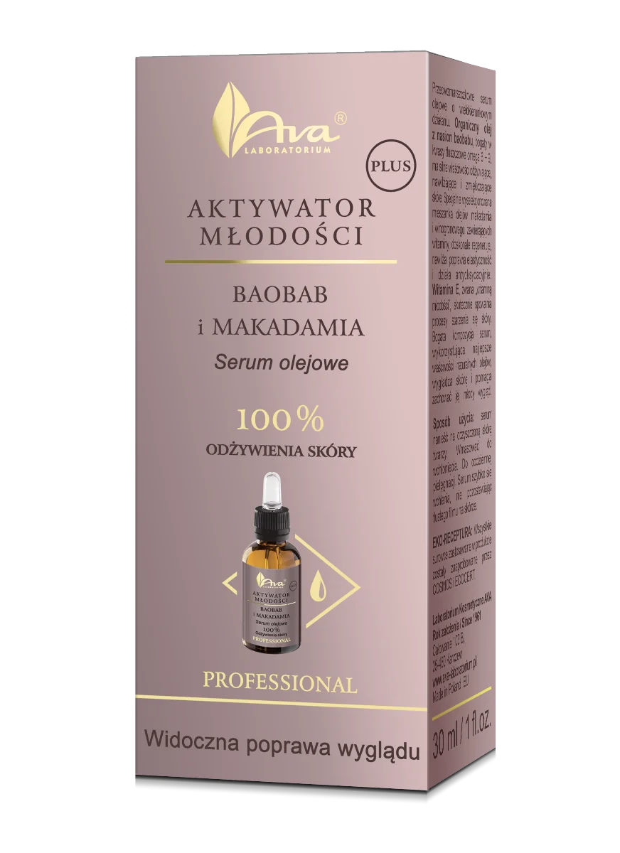 Ava Aktywator Młodości Plus Baobab i Makadamia serum, 30 ml