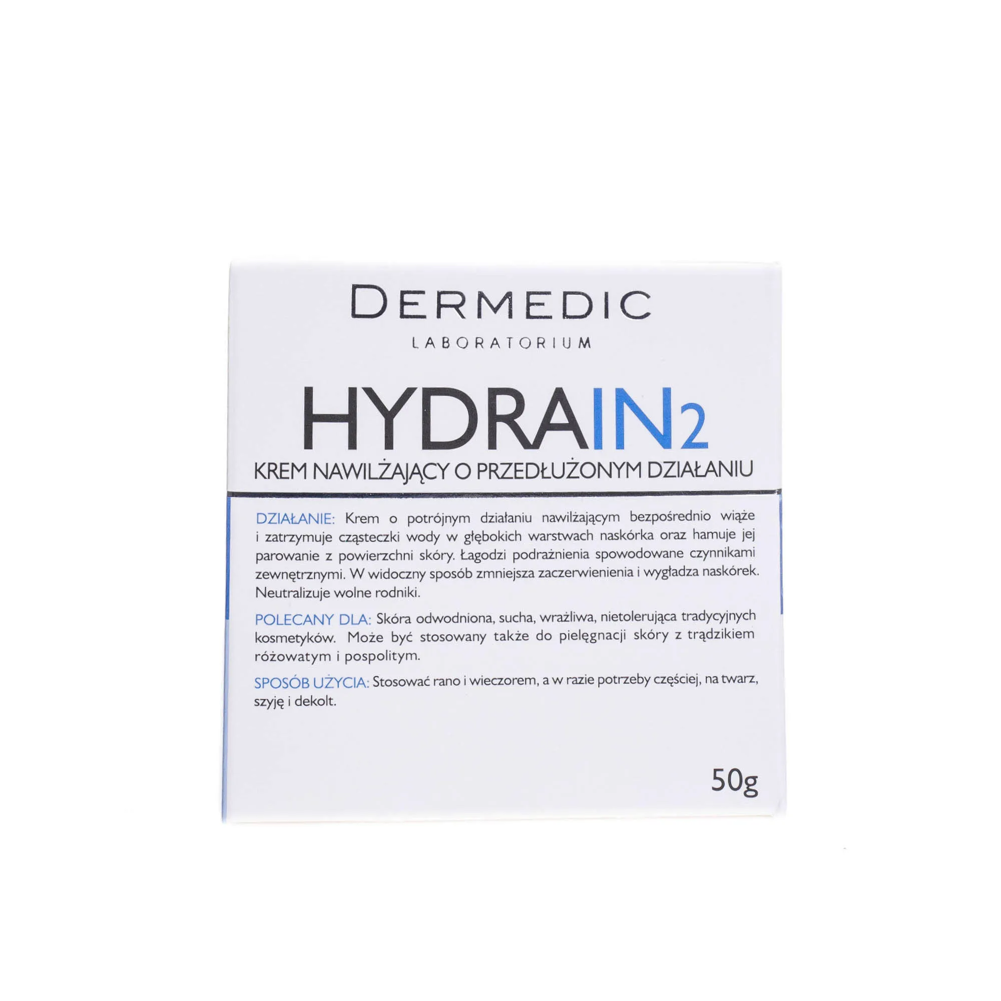 Dermedic Hydrain 2, krem nawilżający o przedłużonym działaniu, 50 g 