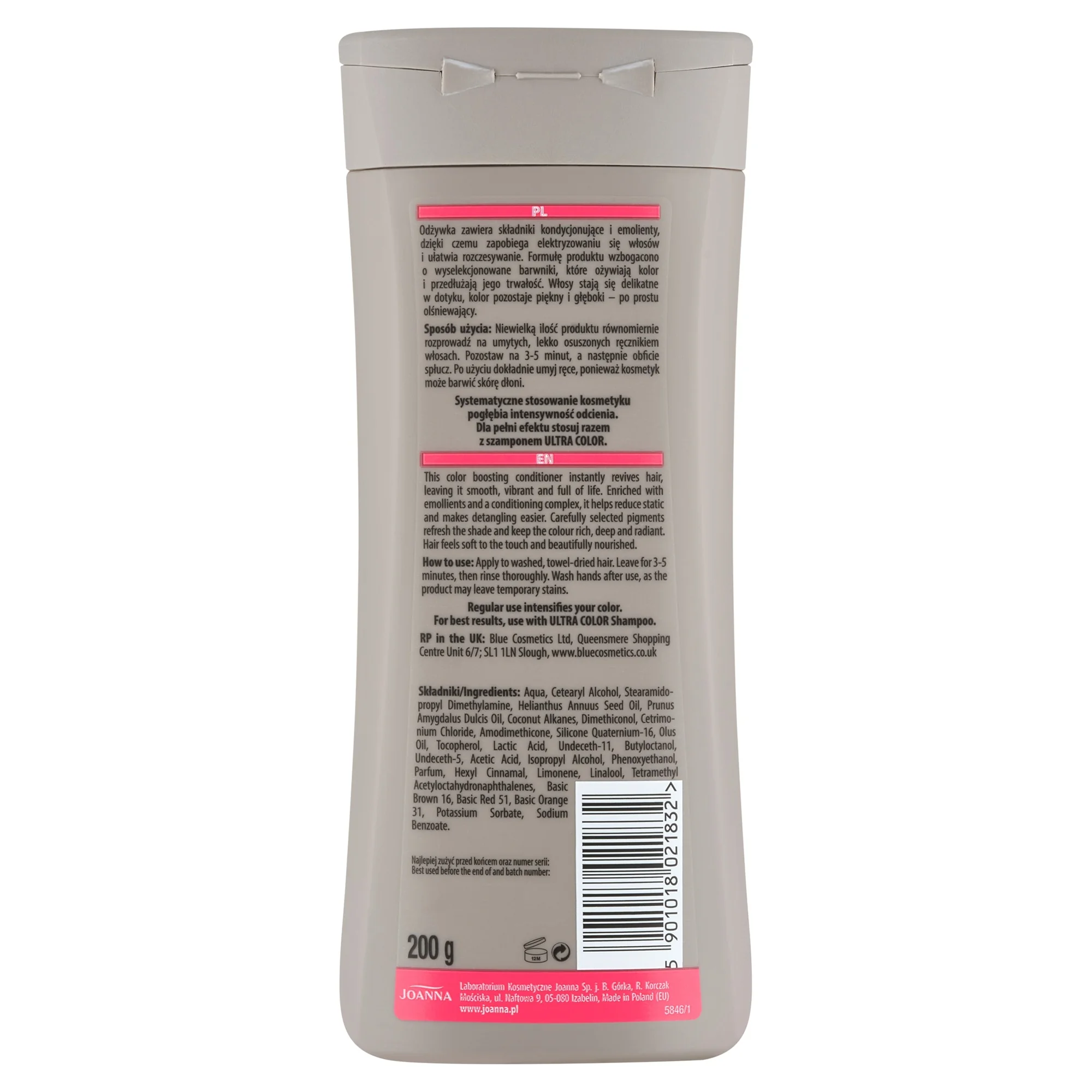 Joanna Ultra Color odżywka odcienie czerwieni, 200 g
