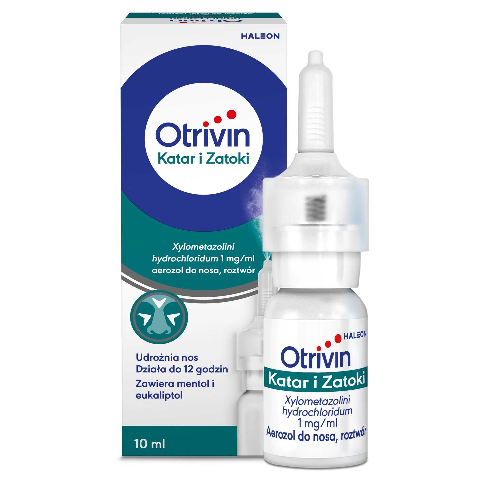 Otrivin Katar i Zatoki 1 mg/ml, aerozol do nosa, roztwór, 10 ml
