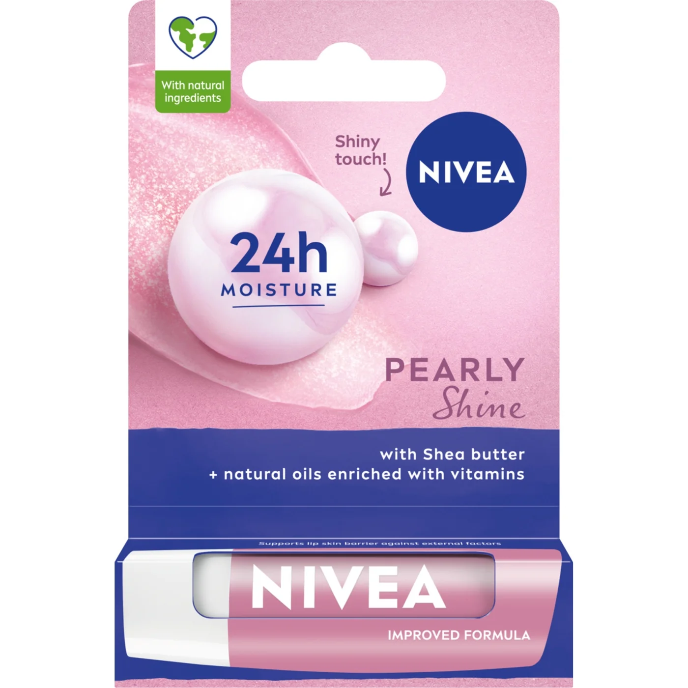 Nivea Pearly Shine pielęgnująca pomadka do ust, 4,8 g