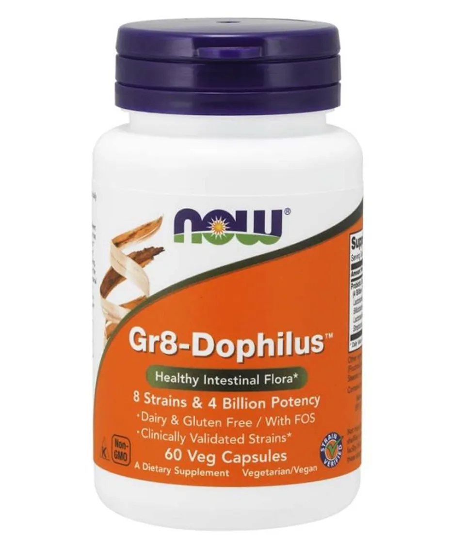 Now Foods GR-8 Dophilus, suplement diety, 60 kapsułek