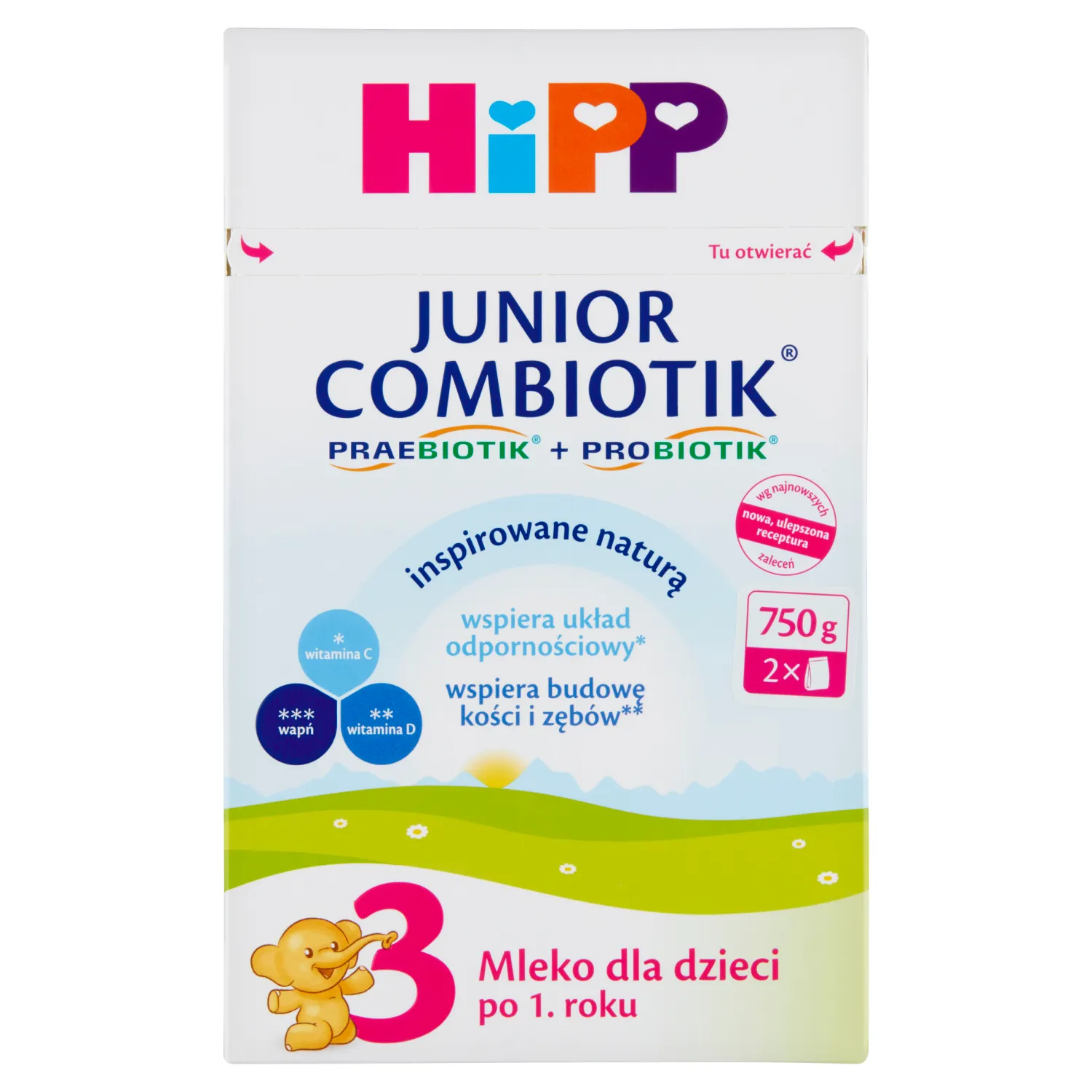 Hipp 3 Junior Combiotik, mleko dla dzieci powyżej 1. roku życia, 750 g
