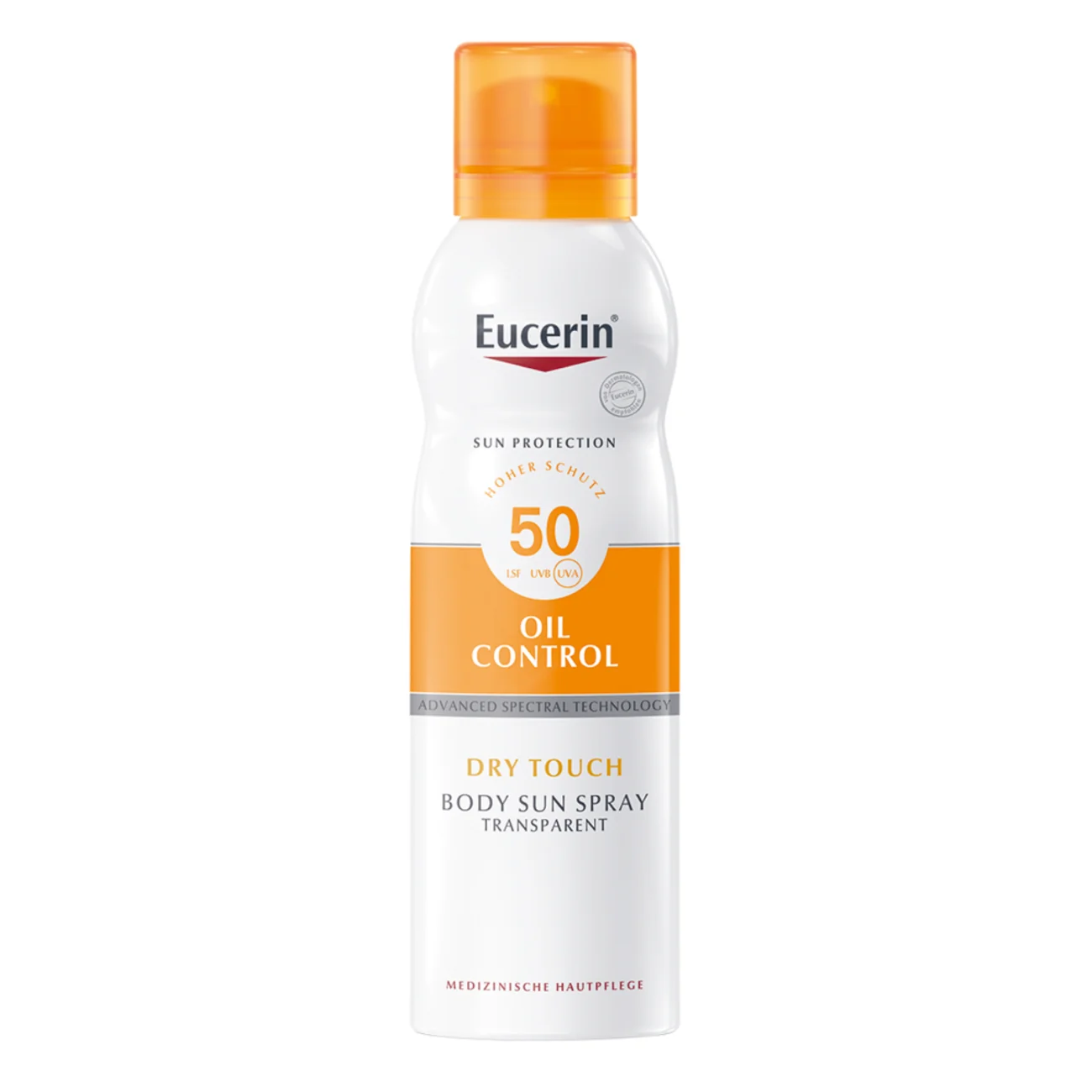 Eucerin Oil Control SPF 50 transparentny spray ochronny do ciała, 200 ml