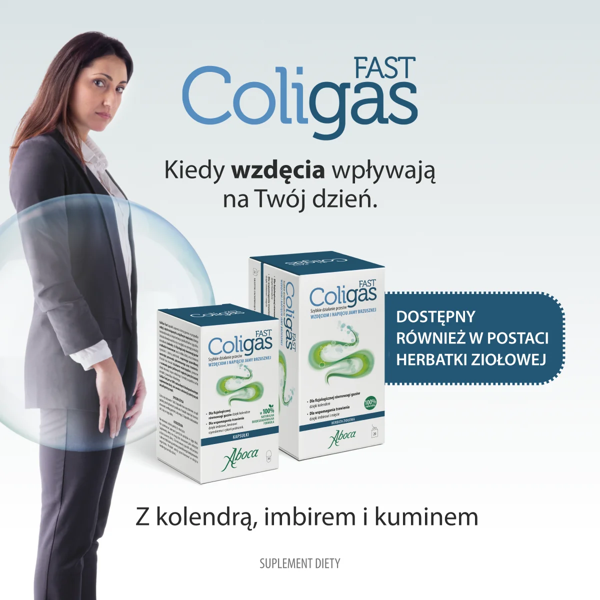 Coligas Fast suplement diety, 30 kapsułek