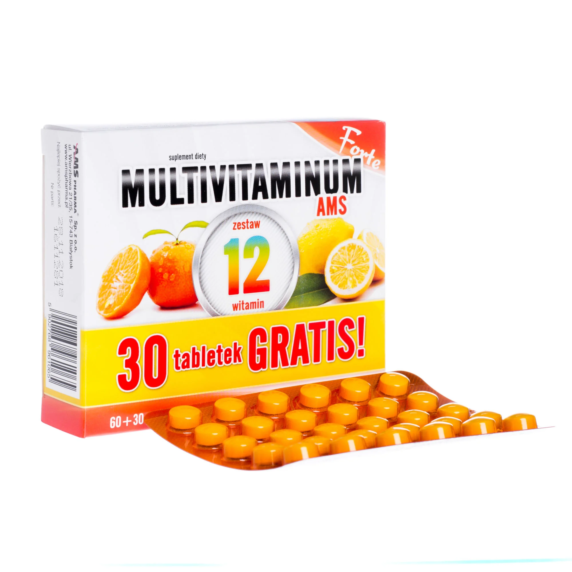 Multivitaminum AMS 90 tabletek