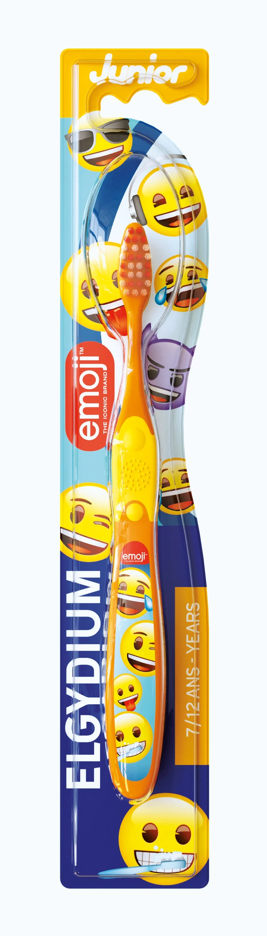 Elgydium Junior Emoji szczoteczka do zębów dla dzieci 7-12 lat, 1 szt.