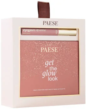 Paese zestaw świąteczny Double Glow Look paleta Get The Glow Look, 16 g + maskara Eyegasm Double Paese zestaw świąteczny Double Glow Look paleta Get The Glow Look, 16 g + maskara Eyegasm Double