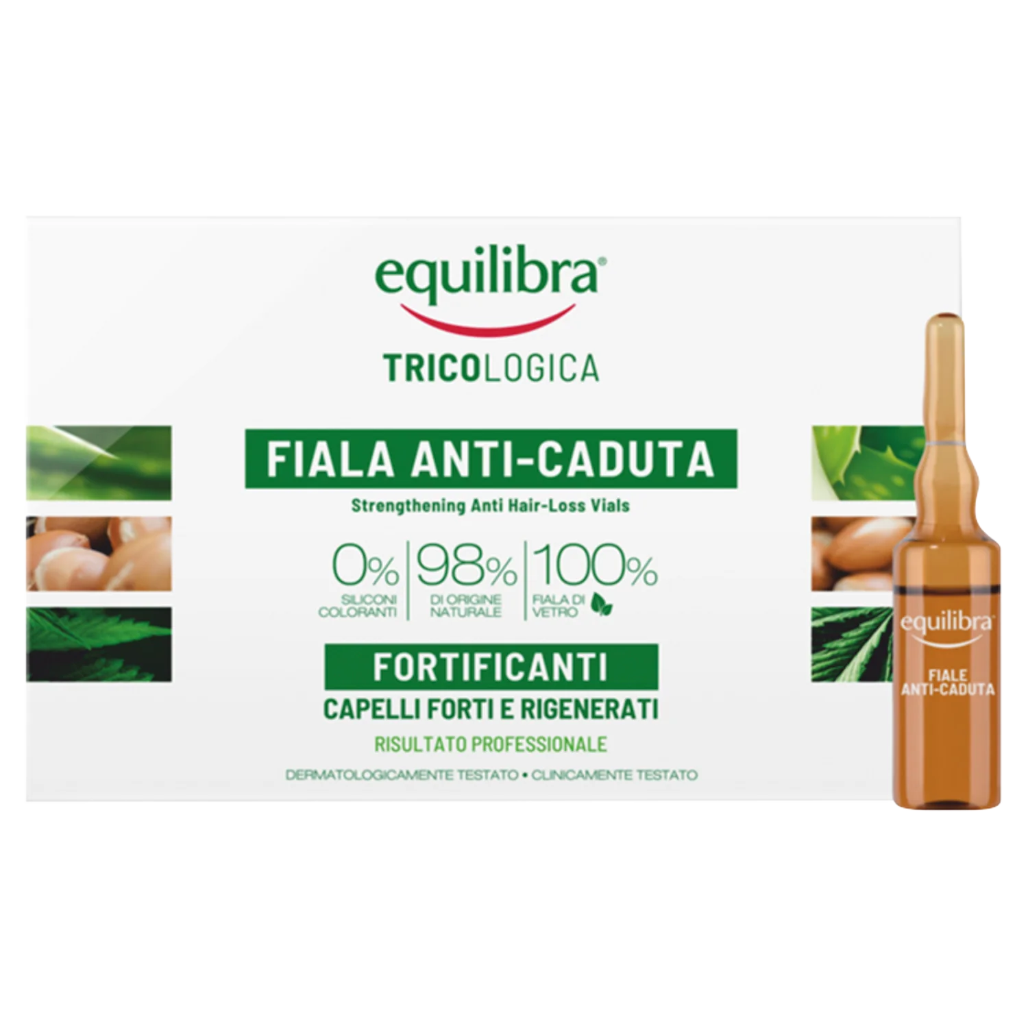 Equilibra wzmacnijące ampułki przeciw wypadaniu włosów, 10 x 8 ml