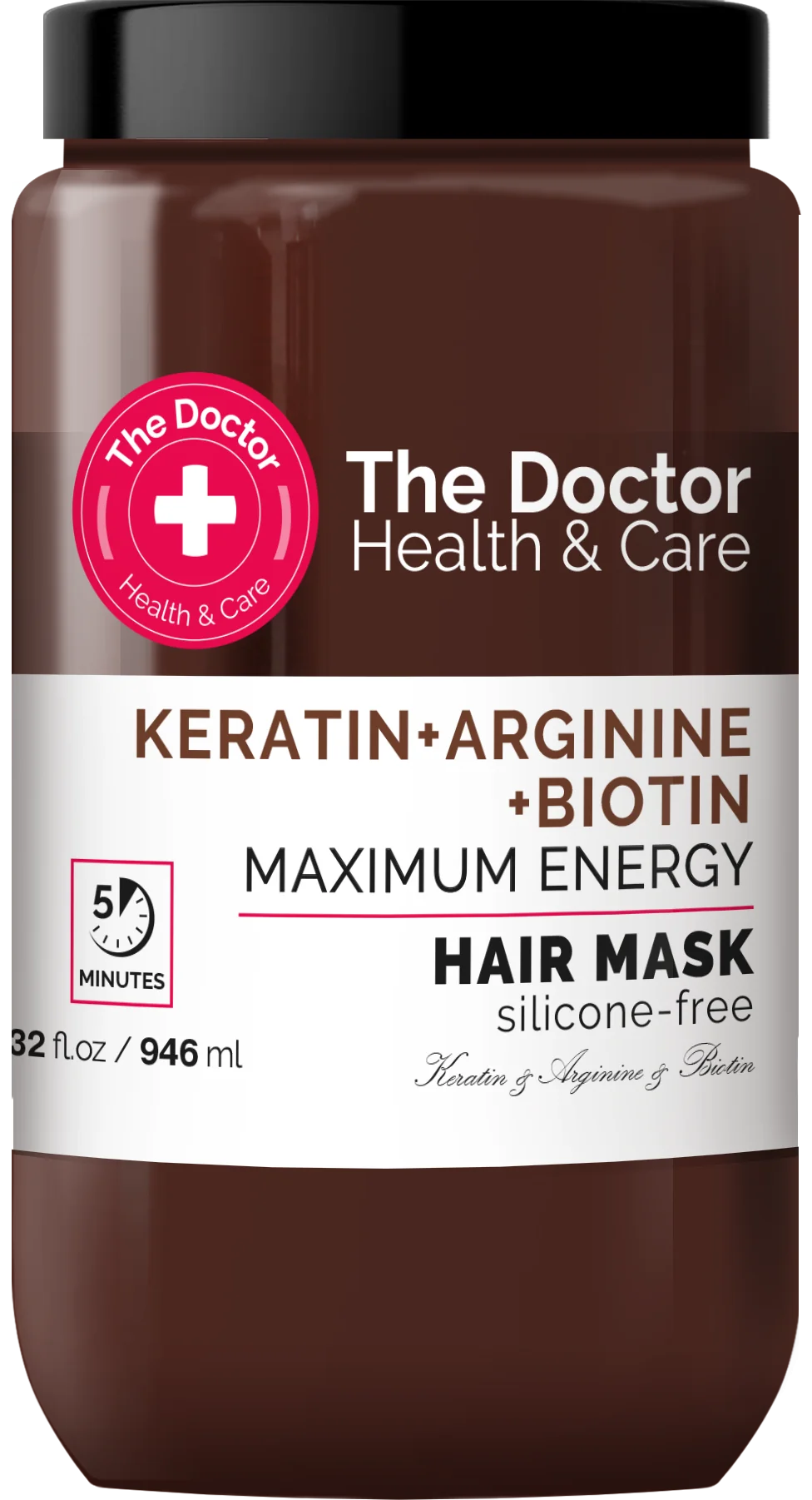 The Doctor Health & Care maska do włosów wzmacniająca Keratyna + Arginina + Biotyna, 946 ml