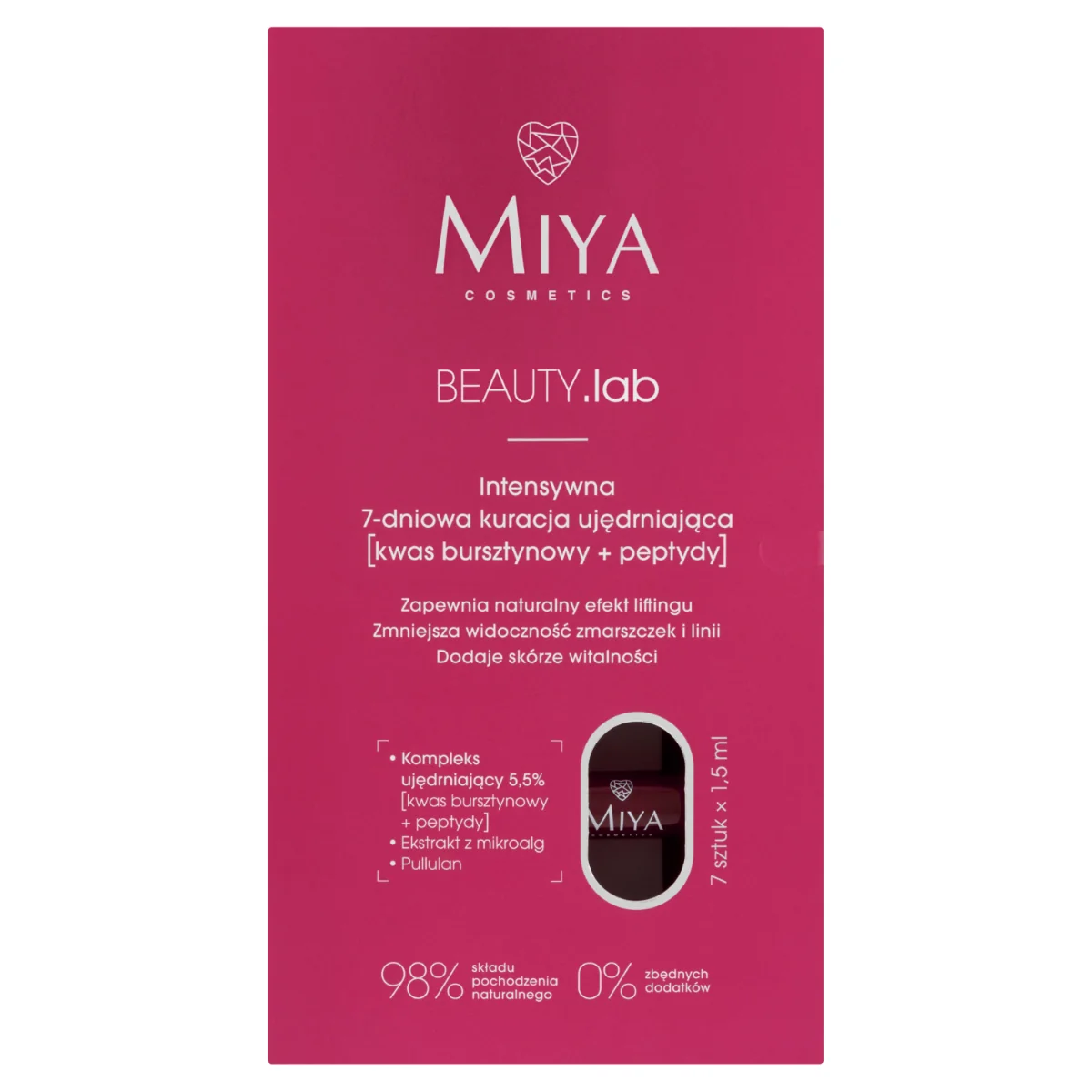Miya Cosmetics BEAUTY.lab Intensywna 7-dniowa kuracja ujędrniająca, 7 x 1,5 ml