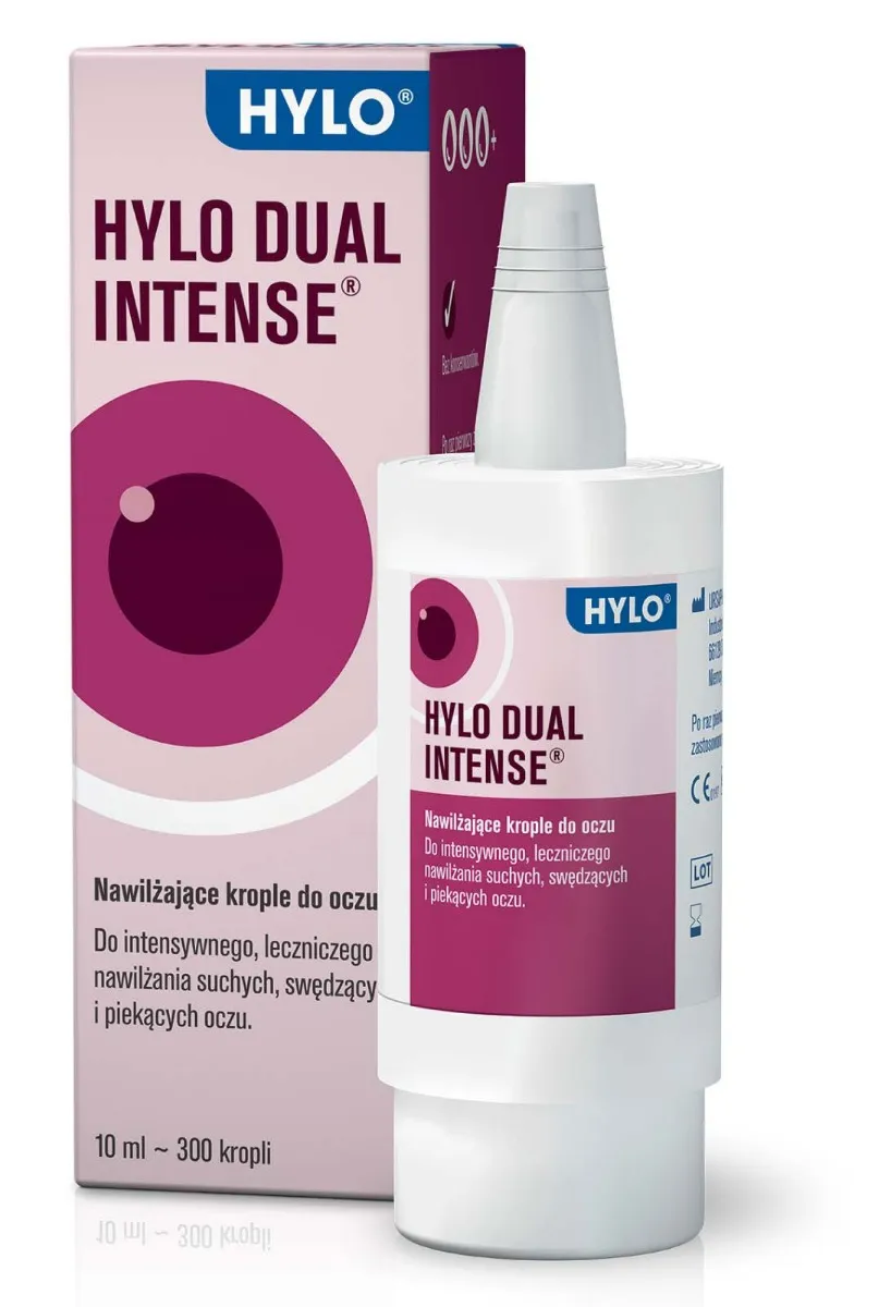 Hylo Dual Intense, krople do oczu, 10 ml 