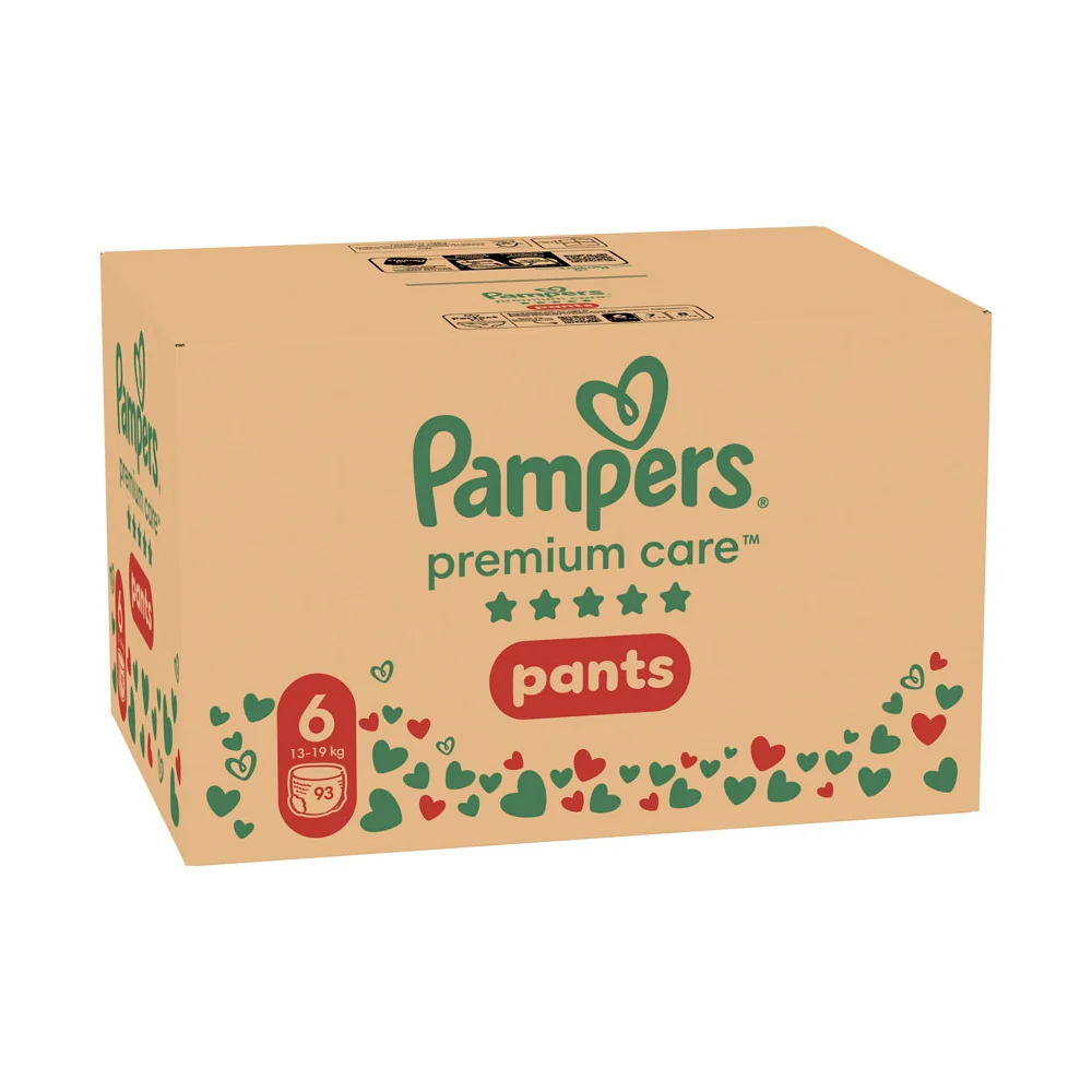 Pampers Premium Care Pants pieluchomajtki, rozmiar 6, 13-19 kg, 93 sztuki