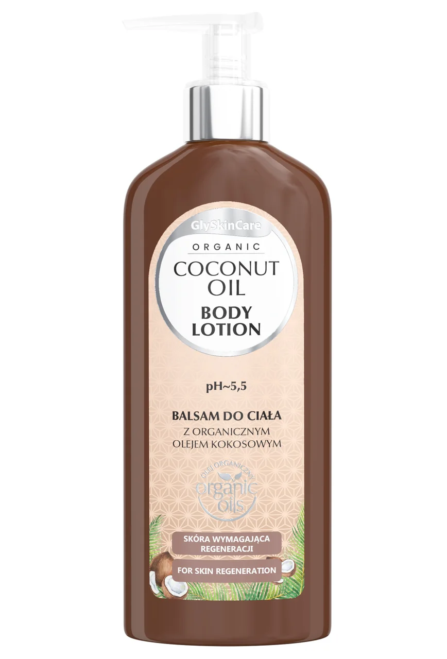 Equalan GlySkinCare Organic Coconut Oil, balsam do ciała z olejem kokosowym, 250 ml