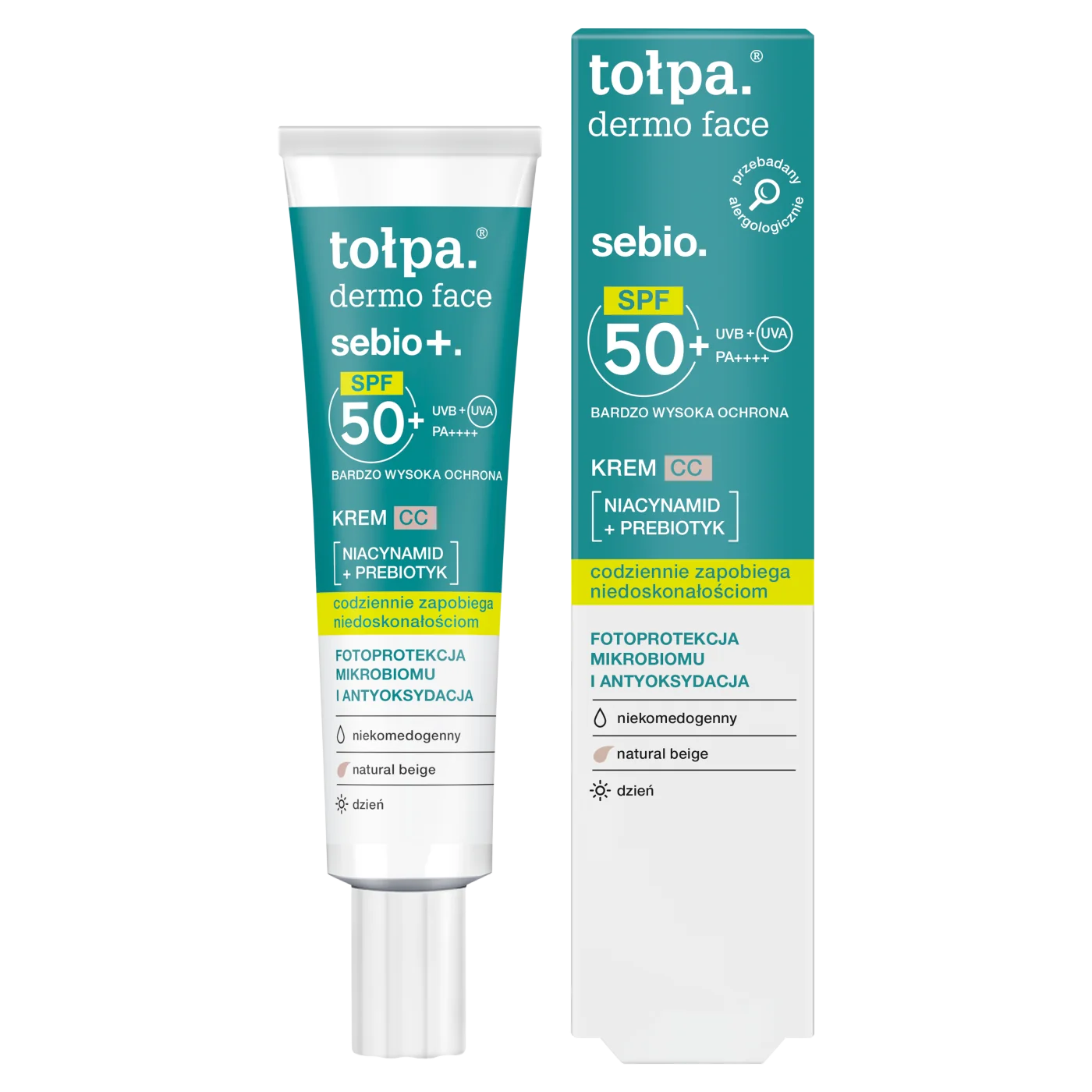 Tołpa Dermo Face Sebio krem CC z SPF50, 40 ml