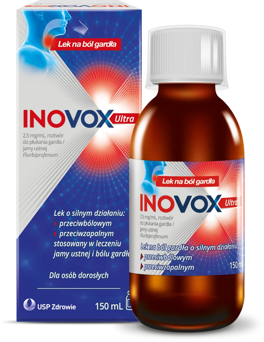 Inovox Ultra 2,5 mg/ml roztwór do płukania gardła i jamy ustnej, 150 ml