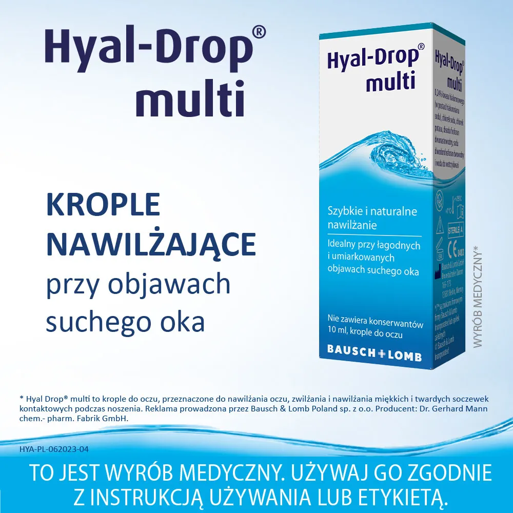 Hyal-Drop Multi, krople do oczu, 10 ml 