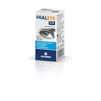 Hialeye 0,4%, nawilżające krople do oczu, 10 ml 
