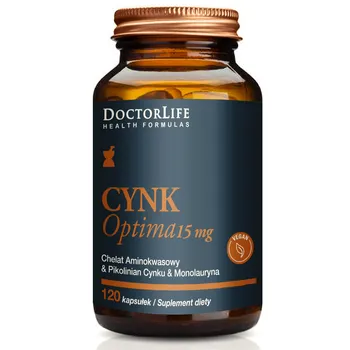 Doctor Life Cynk Optima, 15 mg, suplement diety, 120 kapsułek 