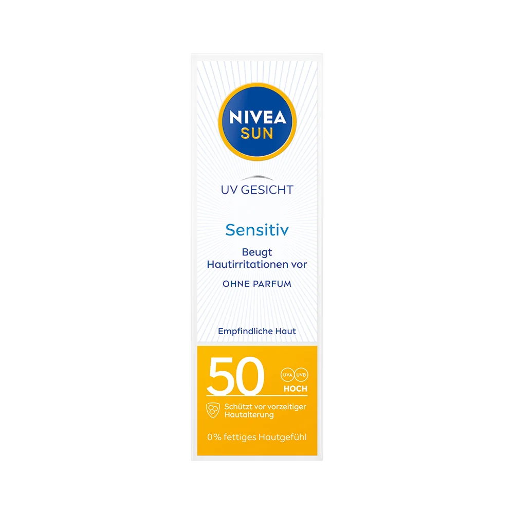 Nivea Sun Cream Sensitive krem przeciwłoneczny SPF 50, 50 ml