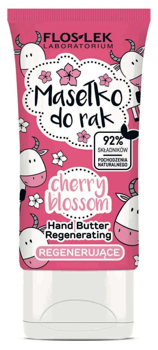 Floslek Hand Care masełko do rąk regenerujące cherry bloosom, 50 ml