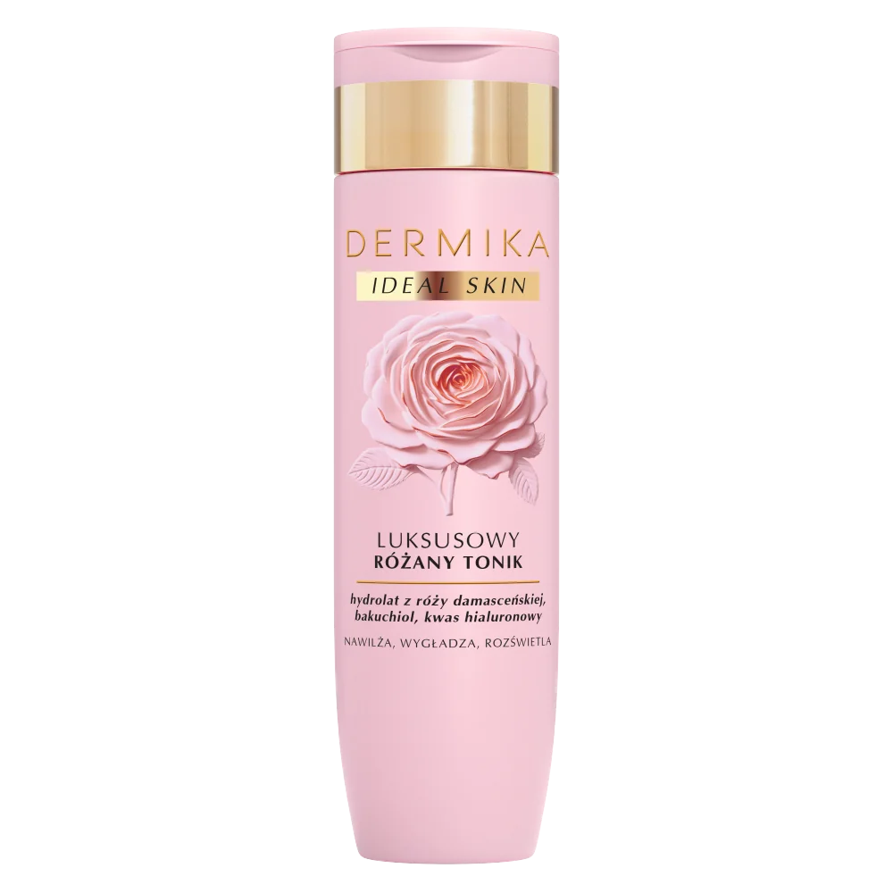 Dermika Ideal Skin luksusowy różany tonik, 200 ml