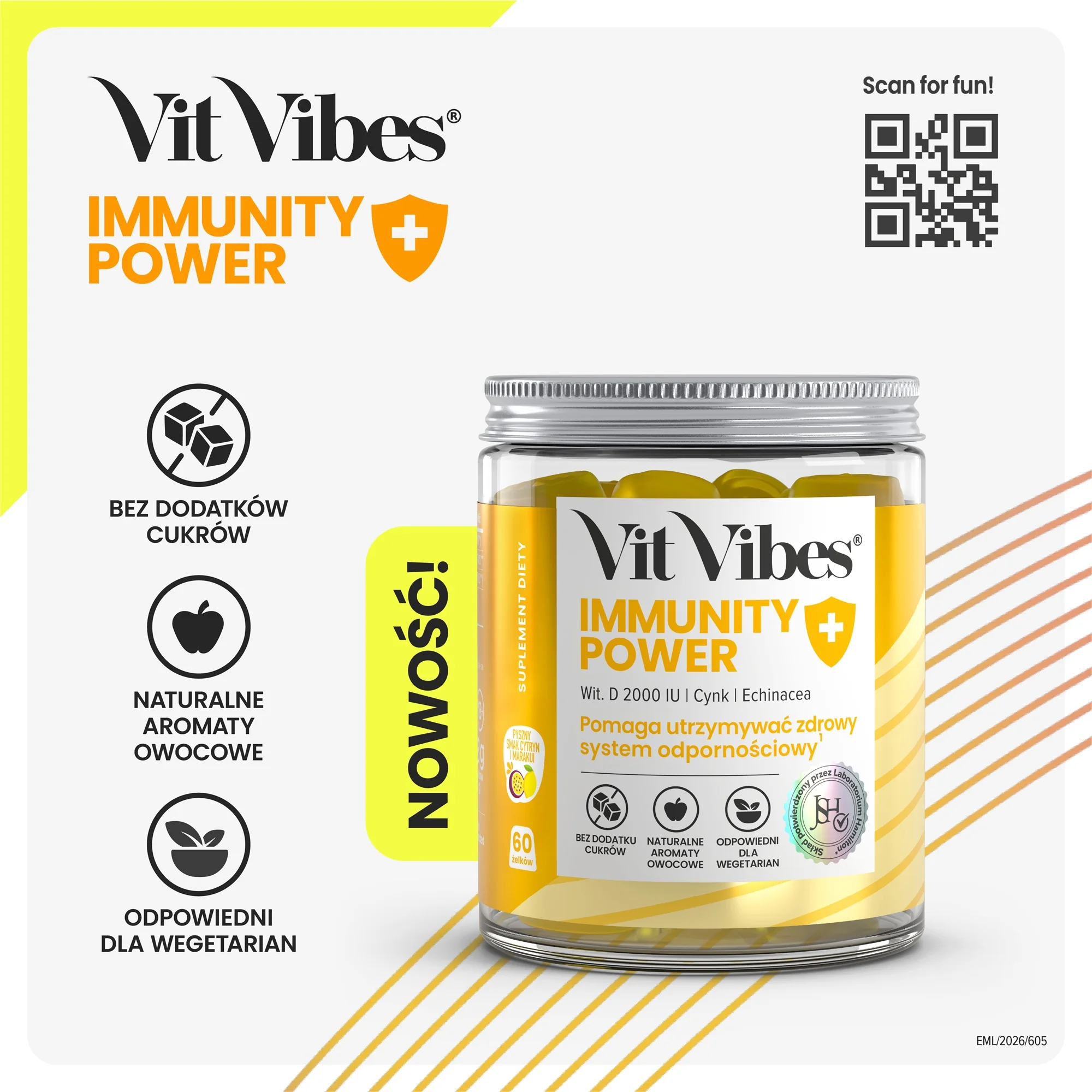 Vit Vibes® Immunity Power 60 żelek
