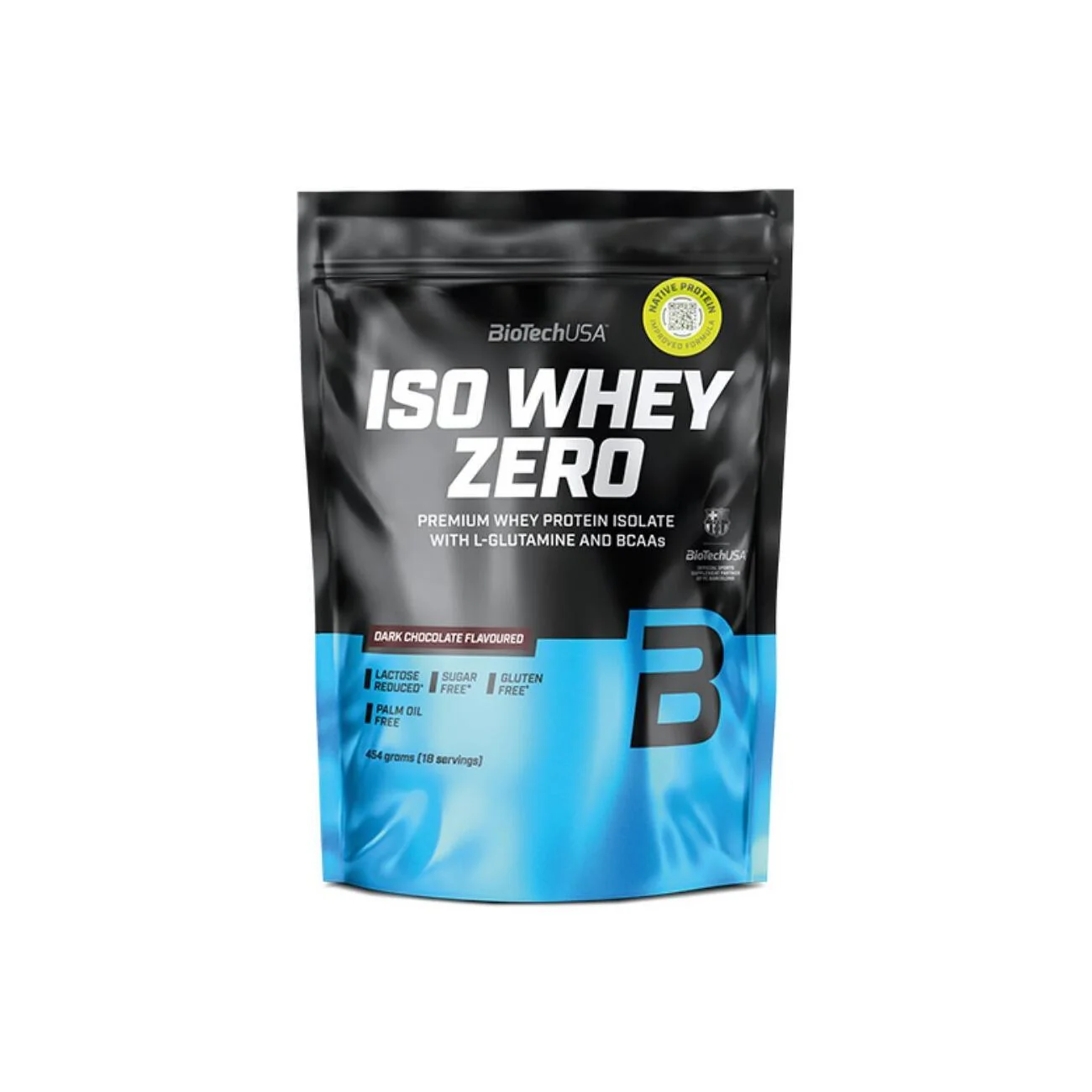 BioTechUSA Iso Whey Zero o smaku gorzkiej czekolady, proszek, 454 g