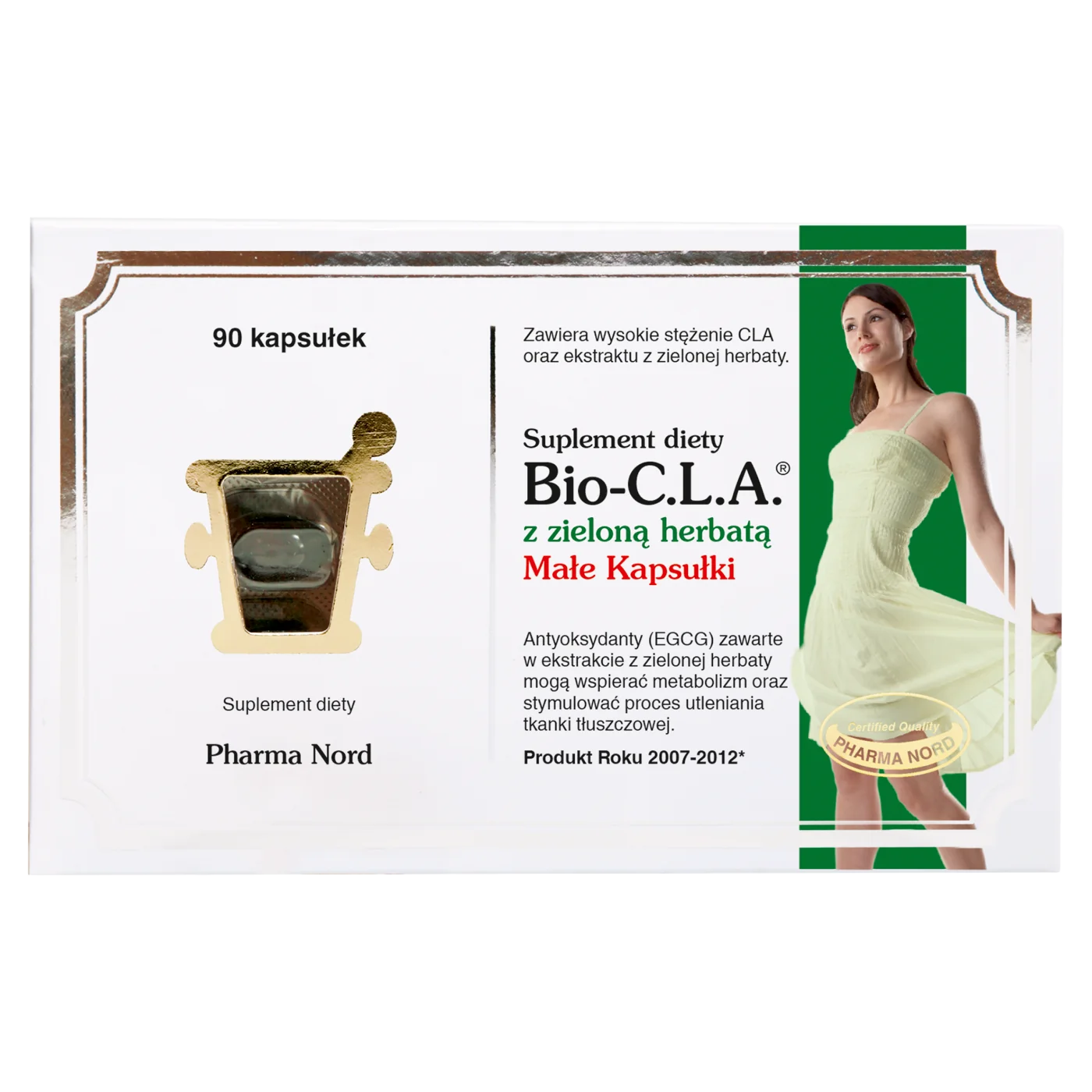 Bio-C.L.A. z zieloną herbatą suplement diety, 90 kapsułek