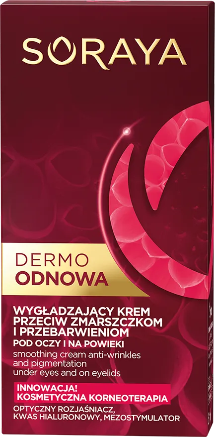 Soraya Dermo Odnowa, krem wygładzający pod oczy i na powieki, 15 ml