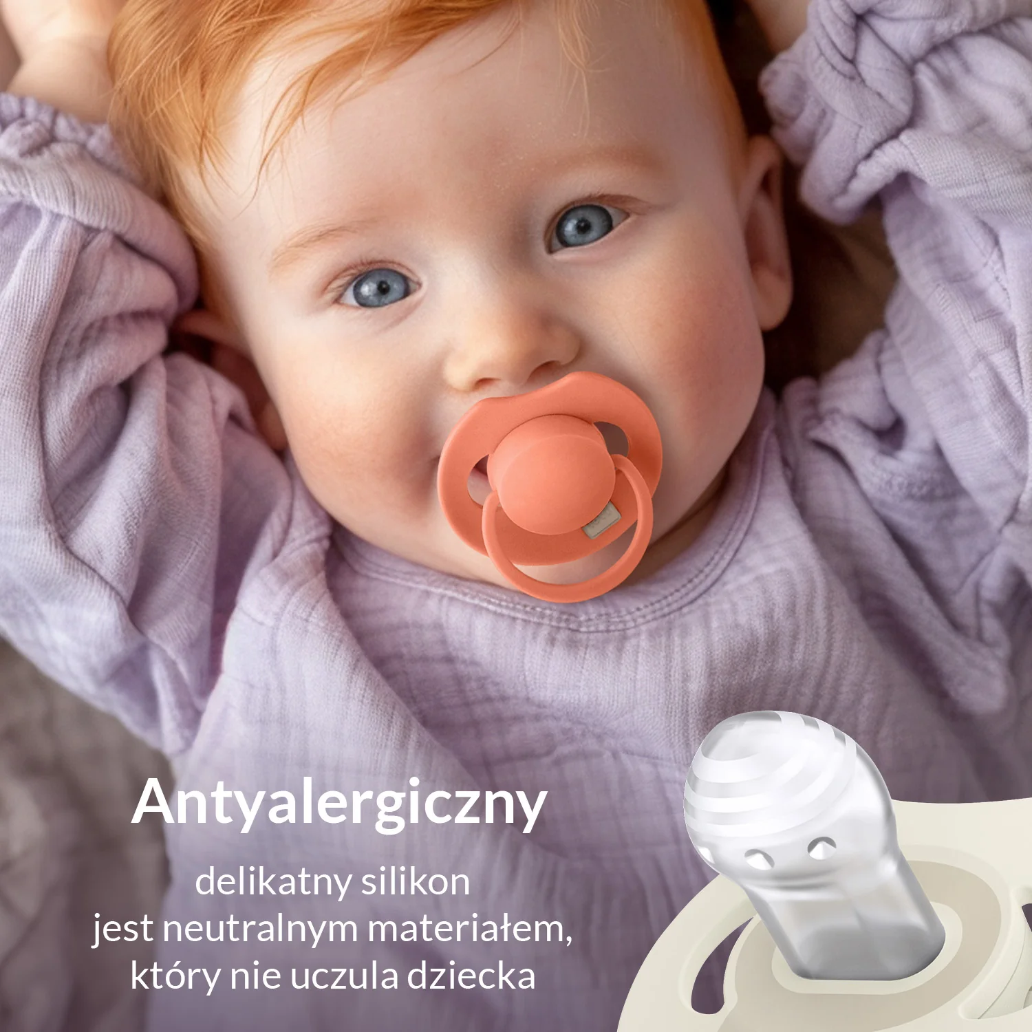 Canpol Babies smoczek silikonowy dynamiczny Lovi Prime Violet 0-6 m, 1 szt.